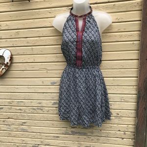 Boho hippie Choker collared halter dress NWT sz XS